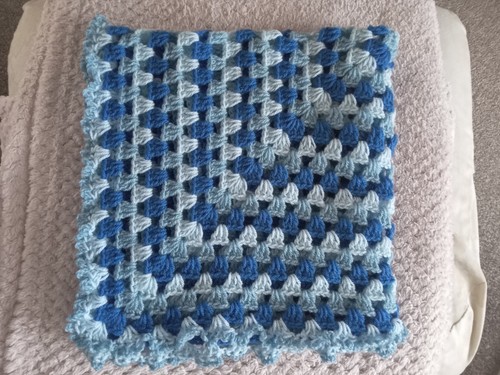 Handmade crochet baby blanket