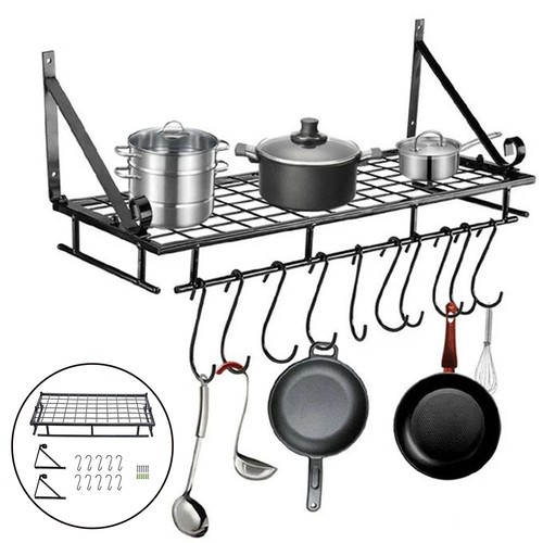 Kitchen pot pan rail - rail, wall