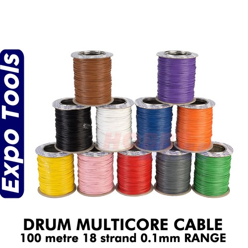100m drum multicore cable - 100m,