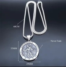 Oval St Christopher Pendant