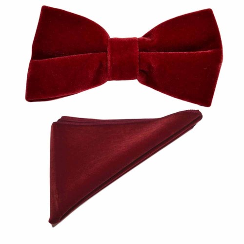 Dark red velvet - red, tie