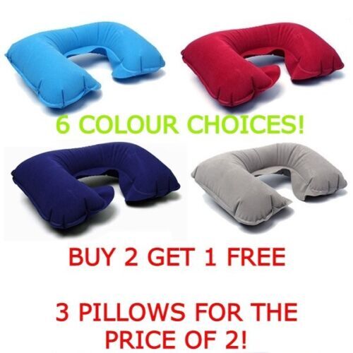 Inflatable travel neck head - &,