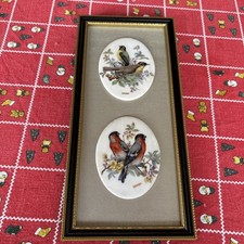 Limoges Ceramic Bird Plaques
