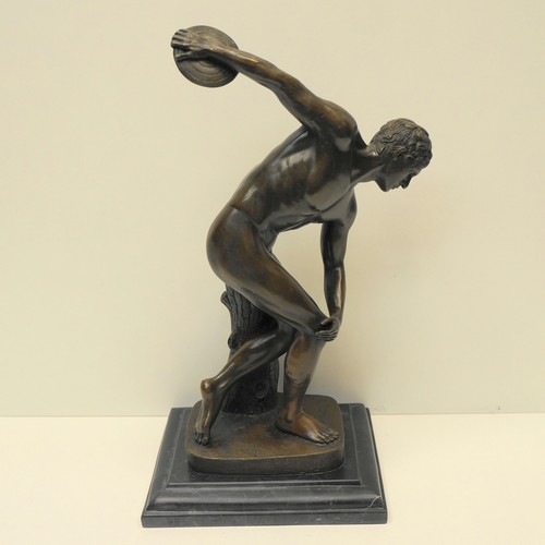 Statue discobolus art deco - statue,