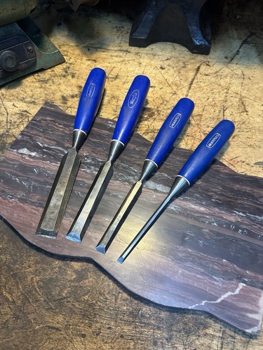 Set blue handled bevel - of,