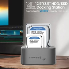 Dual 2x18TB SSD HDD Docking