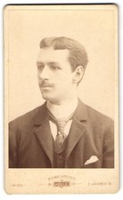 Photograph Adele, Vienna, Graben 19, portrait of an elegant man 