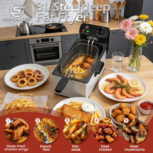 Superlex deep fat fryer - deep,