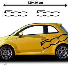 For Fiat 500 Side Racing