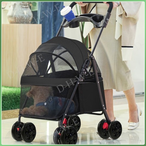Pet stroller dog cat - pet, puppy