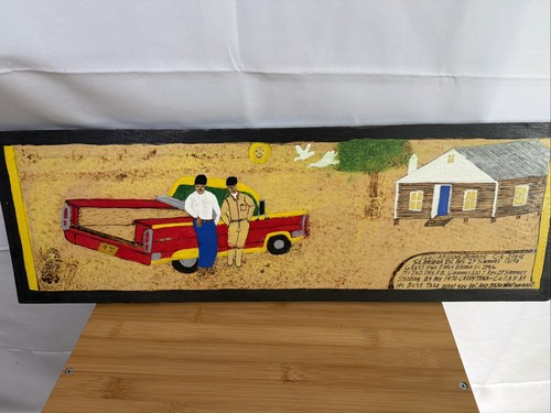 Gullah folk art - art, woodburning