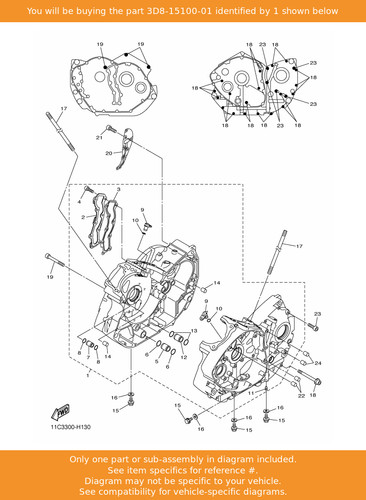 Yamaha crankcase assy - yamaha,