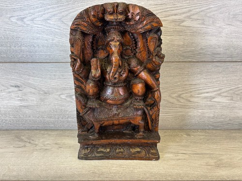 Vintage hand carved wooden - hand,