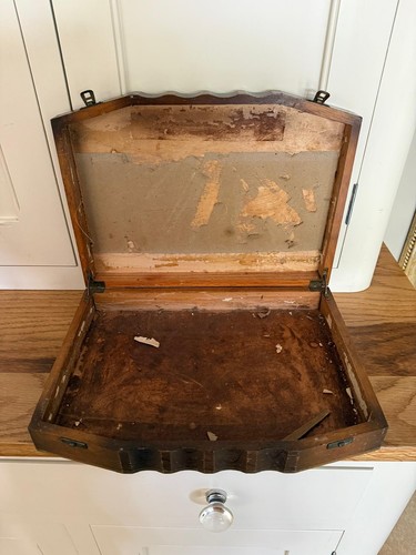 Vintage wooden cutlery canteen - cutlery,