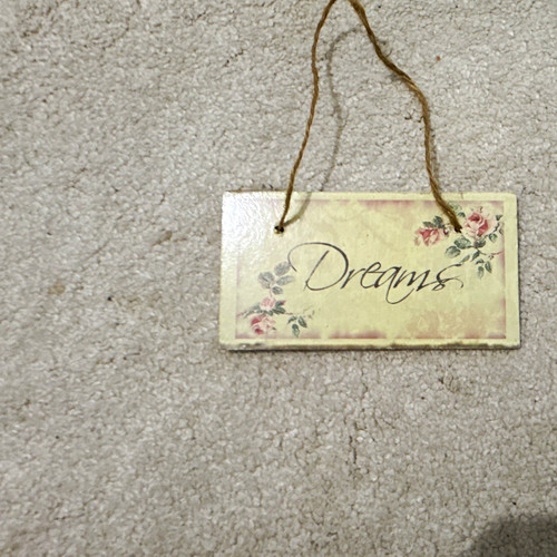 Wood floral dreams hanging - floral,