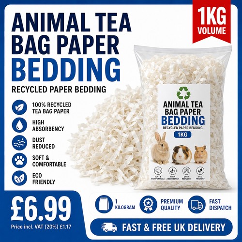 Shredded teabag paper pet - teabag,