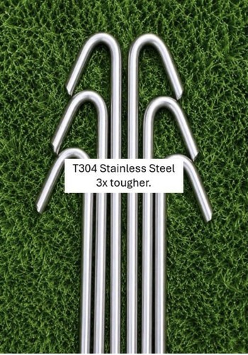 Stainless steel tent rock - steel,