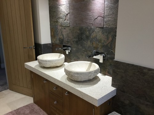 Marble basin beige cream - marble,