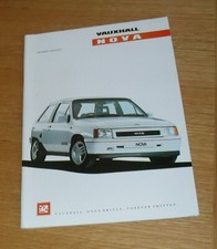 Vauxhall Nova Brochure