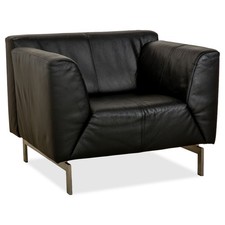 Rolf Benz 318 Linea Leather Armchair Black