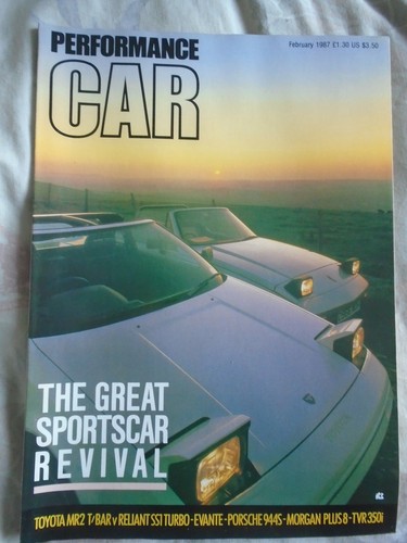 Performance car feb - 1987, mr2