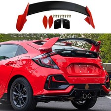 Fits 2016-2021 Honda Civic Saloon Red Black Rear Trunk Spoiler Wing Type-R Style