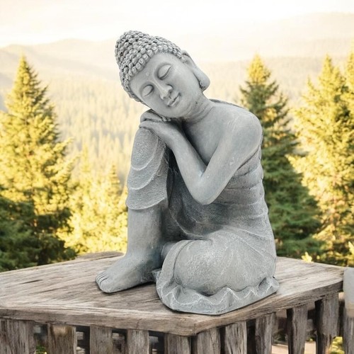 54cm peaceful buddha statue - buddha,