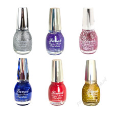 Laval Glitter Nail Polish Crystal Finish Varnish Nail Polish 15ml