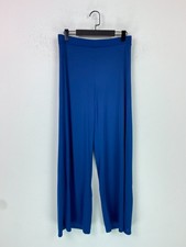 Bershka Blue Plain Casual Wide