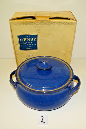 Denby imperial blue casserole - imperial,