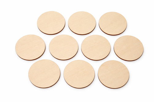 Wooden circle discs - circle, cm