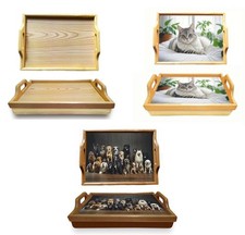 Wooden Lap Tray Breakfast