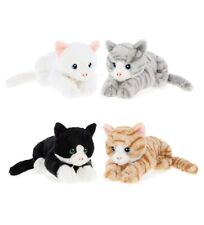 Keel Toys Cuddle Cat Kitten Plush Soft Toy 22cm & 30cm Grey White Ginger Black