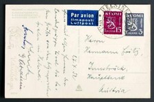 AUSTRIA from FINLAND 1952