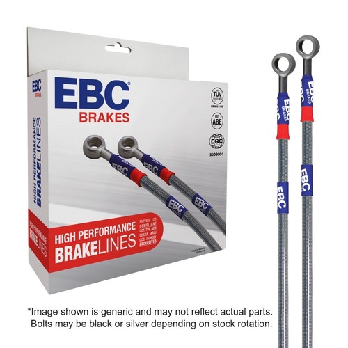 Braided rear brake hose kit - brake,
