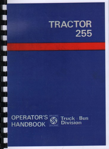 Leyland 255 tractor operator - tractor,