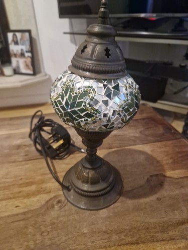 Mosaic table lamp turkish - table,