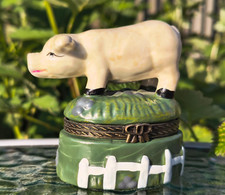 Vintage Porcelain Cute Pig In