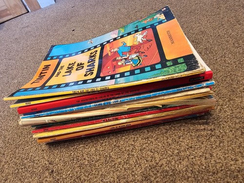 Vintage tintin comic book - vintage, set