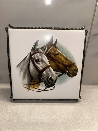 Vintage horse tile - tile, by