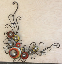 Swirl METAL coloured WALL ART
