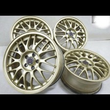 Subaru Impreza WRX STI GC8 Genuine BBS Wheels Set 17x7J ET53 Gold JDM OEM
