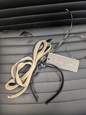 Phase Eight Ivory Black Straw Fascinator On A Headband Bnwt (T11)