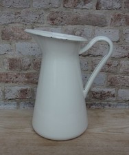 Ikea White Enamel Jug Pitcher