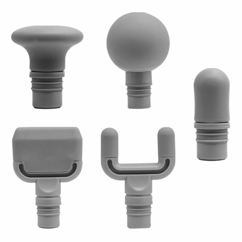Silicone massage gun - silicone, heads