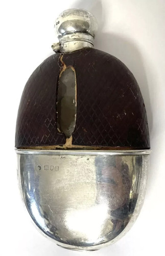 Antique victorian silver hip - victorian,