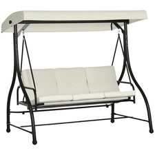 Outsunny 3 Seater Canopy Swing