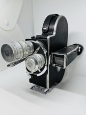 Paillard Bolex H16 Movie Cine Camera Body With 2 Lenses Cinor BERTHIOT 25 And 75