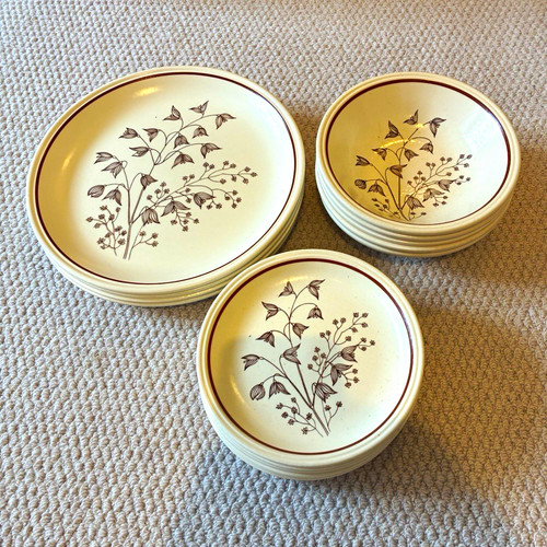 Vintage biltons brown flowers - vintage,