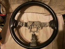 MAZDA MX5 MK3 MK3.5 MK3.75 STEERING WHEEL BARE BLACK LEATHER GOOD CONDITION 